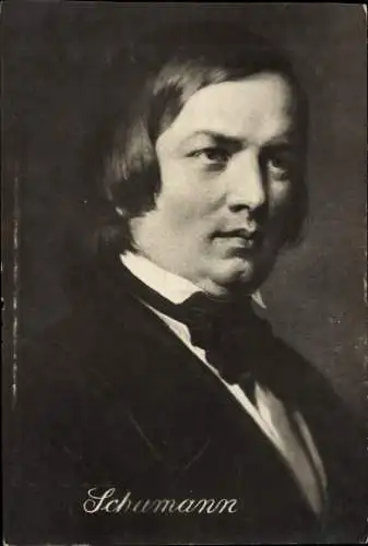 Ak Komponist Robert Schumann, Portrait