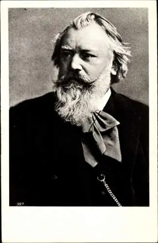 Ak Komponist Johannes Brahms, Porträt