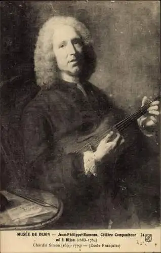 Künstler Ak Simon, C., Komponist Jean-Philippe Rameau, Porträt