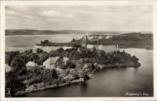 Ak Ratzeburg Herzogtum Lauenburg, Fliegeraufnahme vom Ort, Dom