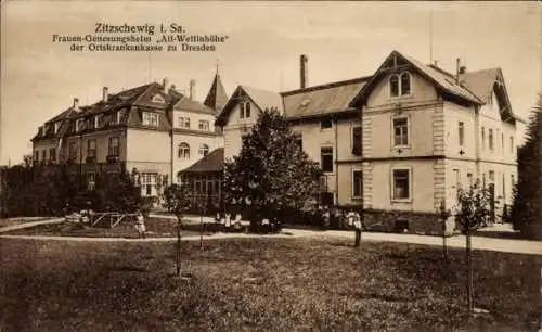 Ak Zitzschewig Radebeul Sachsen, Frauen-Genesungsheim Alt-Wettinhöhe der Ortskrankenkasse