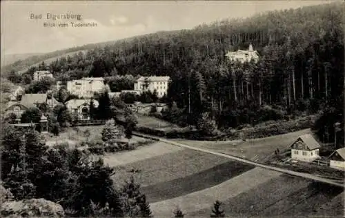 Ak Elgersburg in Thüringen, Gesamtansicht, Blick vom Todenstein