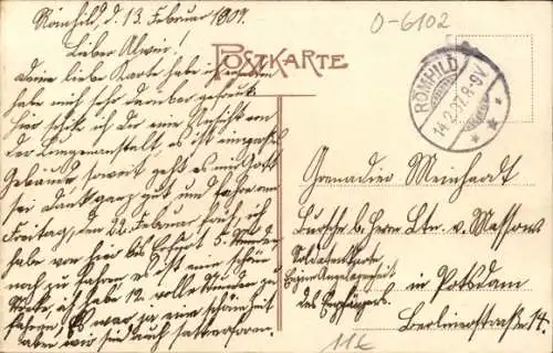 Ak Römhild in Thüringen, Heilstätte am Großen Gleichberg