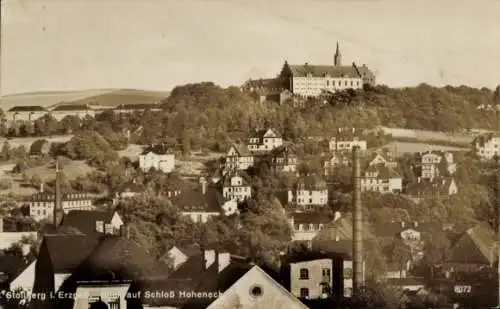 Ak Stollberg im Erzgebirge, Gesamtansicht, Schloss Hoheneck