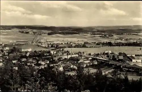 Ak Köppelsdorf Sonneberg in Thüringen, Gesamtansicht, Blick zum Bahnhof