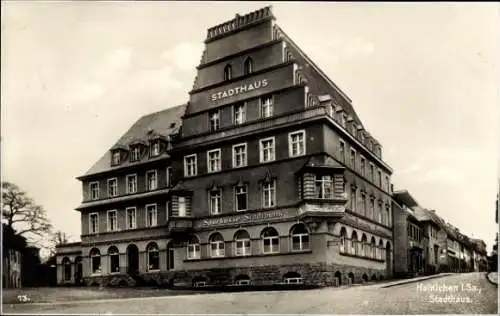 Ak Hainichen in Sachsen, Stadthaus