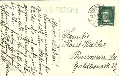 Ak Hainichen in Sachsen, Stadthaus