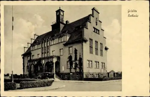 Ak Gröditz in Sachsen, Rathaus