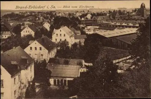 Ak Brand Erbisdorf Sachsen, Teilansicht, Blick vom Kirchturm