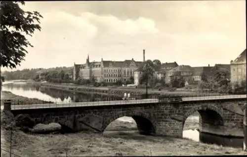 Ak Grimma in Sachsen, Muldenbrücke