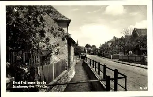 Ak Niederau in Sachsen, Ernst Thälmann Straße