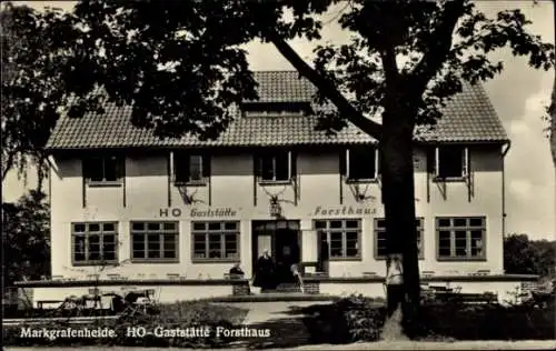 Ak Ostseebad Markgrafenheide Rostock, HO Gaststätte Forsthaus