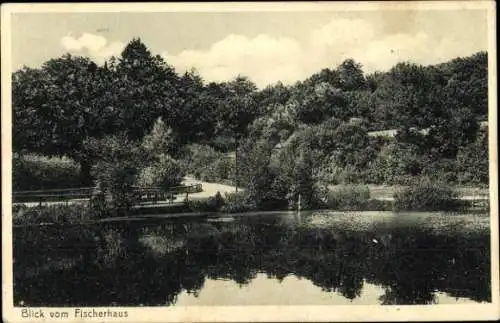 Ak Aumühle im Herzogtum Lauenburg, Teilansicht, Blick vom Fischerhaus Aumühle