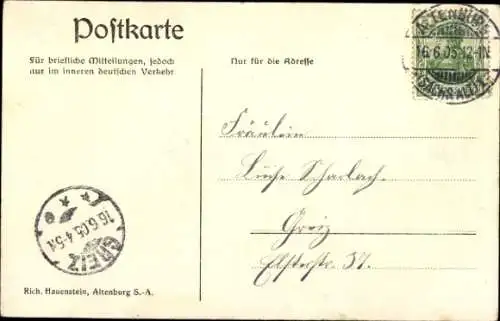 Ak Altenburg in Thüringen, Neue Brüderkirche, Rückansicht