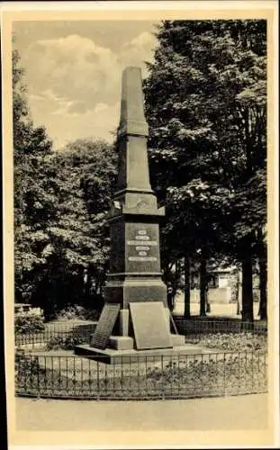 Ak Bautzen in der Oberlausitz, Kriegerdenkmal der Kreishauptmannschaft von 1870/71