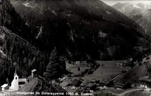 Ak Hopfgarten im Defereggental in Tirol, Totale