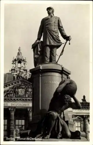 Ak Berlin Tiergarten, Bismarck Denkmal