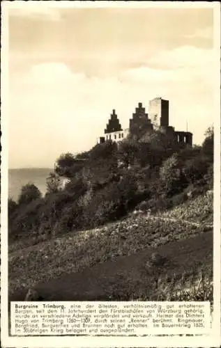 Ak Trimberg Elfershausen in Unterfranken, Trimburg