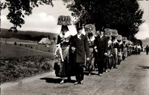 Ak Schäppelhochzeit in Sommerau bei Triberg im Schwarzwald