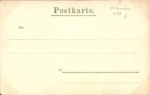 Ak Schwarzwald, Hotzenhaus, Schwarzwälder Tracht
