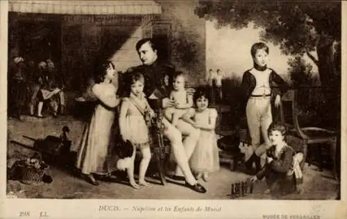 Künstler Ak Ducis, Napoleon und die Kinder von Murat, Museum von Versailles