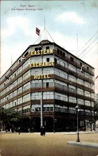 Ak Port Said Ägypten, Eastern-Exchange-Hotel