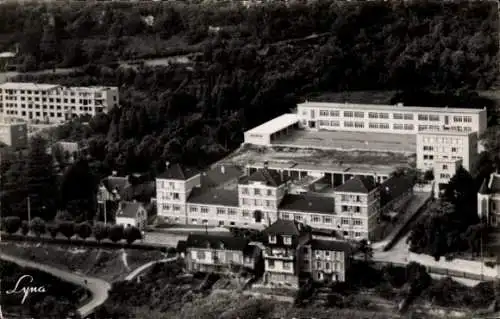 Ak Meulan en Yvelines, Groupe Scolaire, Luftaufnahme