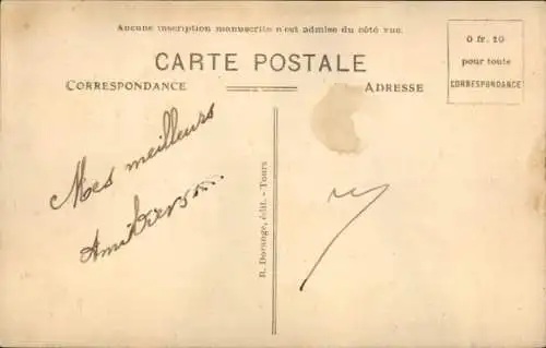 Ak Fontgombault Indre, Pont, Creuse