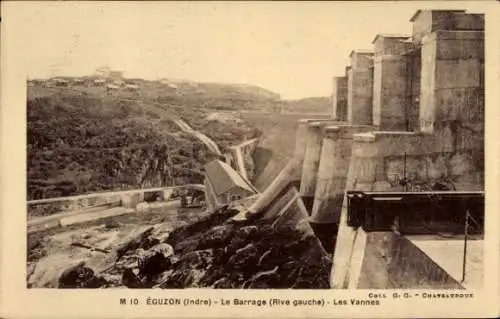 Ak Eguzon Indre, Barrage, Vannes