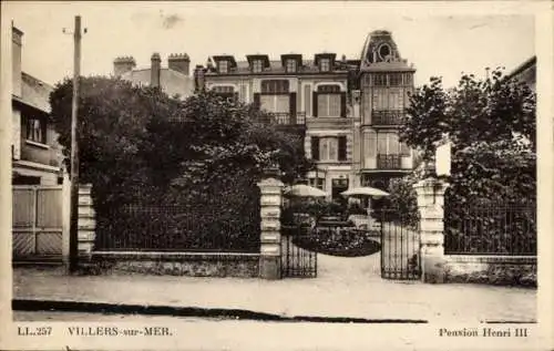 Ak Villers sur Mer Calvados, Pension Henri III