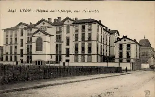 Ak Lyon Rhône, Saint-Joseph Hospital, Übersicht