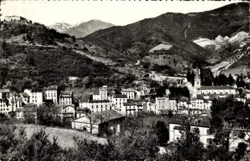 Ak Amelie les Bains Pyrénées Orientales, Vue generale, Fort, Canigou