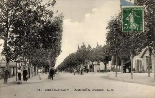 Ak Châtelaillon Charente Maritime, Boulevard de Cronstadt