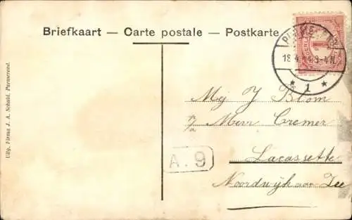 Ak Purmerend Nordholland Niederlande, Overzetveer