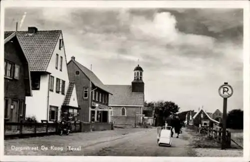 Ak De Koog Texel Nordholland Niederlande, Dorpsstraat