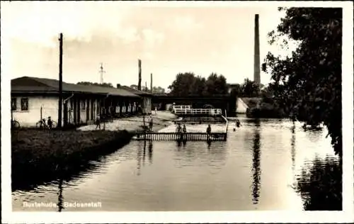 Ak Buxtehude in Niedersachsen, Badeanstalt