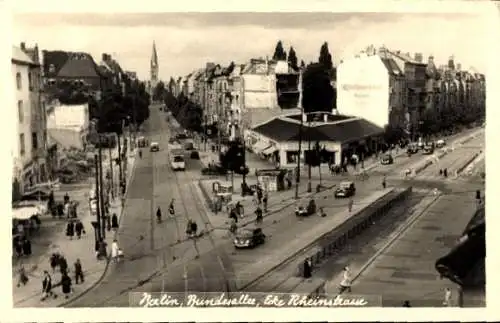 Foto Ak Berlin Steglitz, Bundesallee Ecke Rheinstraße