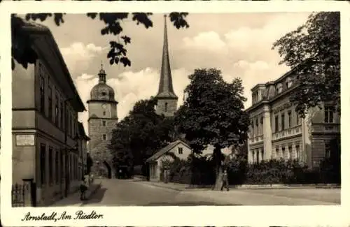 Ak Arnstadt in Thüringen, Am Riedtor