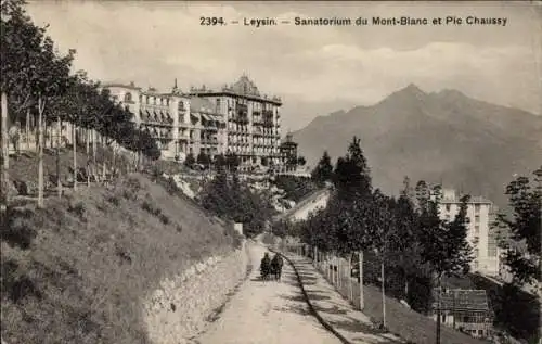 Ak Leysin Kanton Waadt, Sanatorium Mont-Blanc, Pic Chaussy