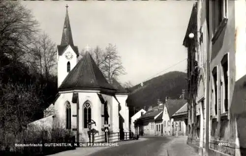 Ak Gutenstein in Niederösterreich, Pfarrkirche