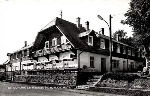 Ak St Corona am Wechsel in Niederösterreich, Hotel Ursprung