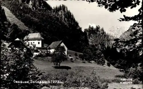 Ak Johnsbach im Gesäuse Steiermark, Häuser