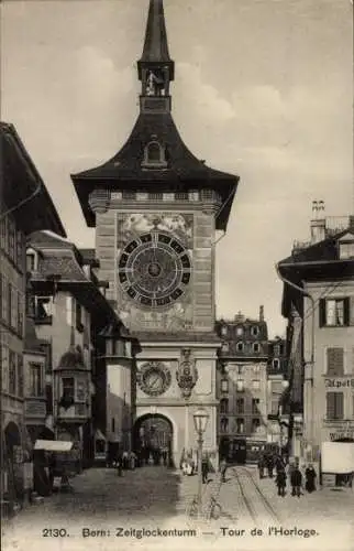 Ak Bern Stadt Schweiz, Zeitglockenturm