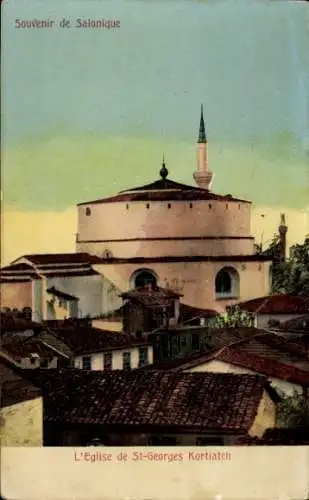 Ak Thessaloniki Griechenland, Die Kirche des Heiligen Georg Kortiatch