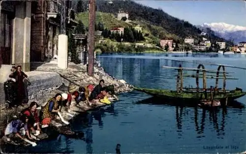 Ak Lugano Kanton Tessin Schweiz, Lavandale al lago