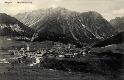 Ak Bergün Bravuogn Filisur Kanton Graubünden, Gesamtansicht