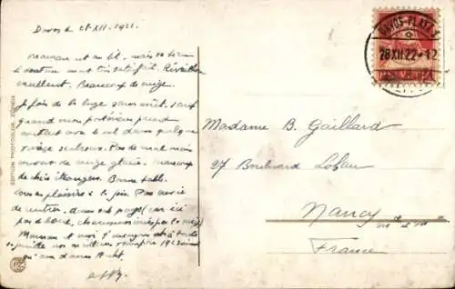 Ak Davos Kanton Graubünden, Gesamtansicht, Winter