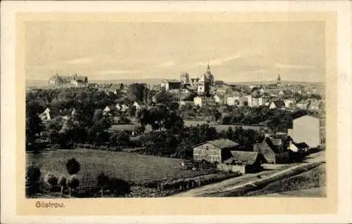 Ak Güstrow in Mecklenburg, Gesamtansicht