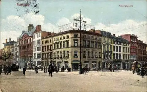 Ak Hamburg Sankt Georg, Georgsplatz