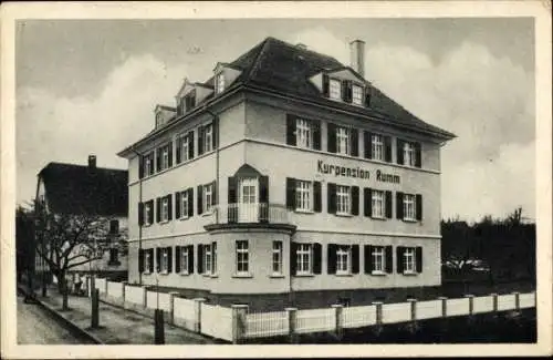 Ak Bad Mergentheim in Tauberfranken, Kurpension Carl Rumm